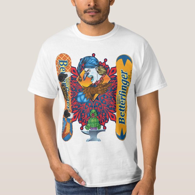 Schlechter Clown-T-Shirt Butterfinger Snowboard - T-Shirt (Vorderseite)