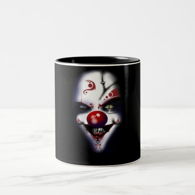 Schlechter Clown Zweifarbige Tasse (Mittel)