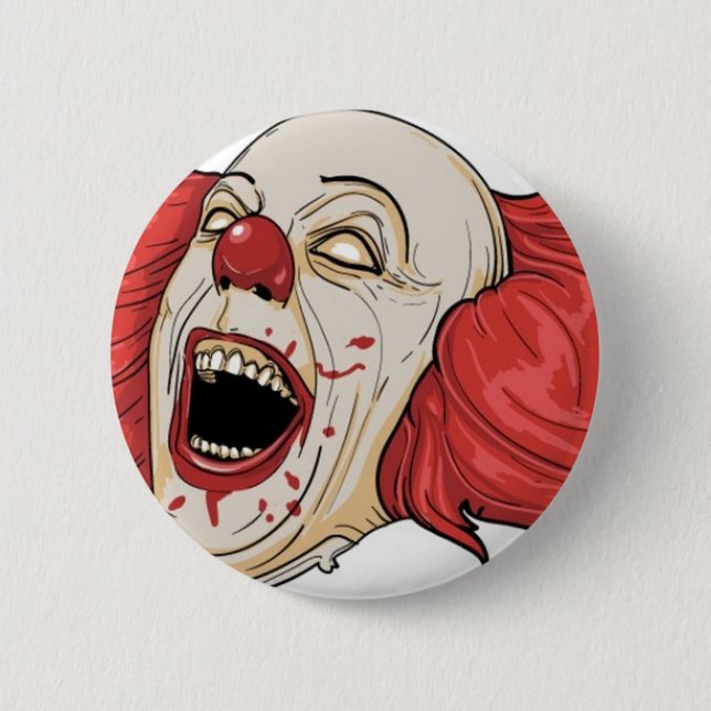 Schlechter Clownentwurf Button (Vorderseite)