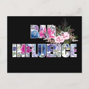 Schlechter Einfluss Postkarte