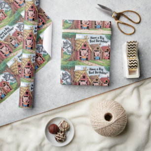 SCHLECHTER GEBURTSTAG: Humorvolle Gruss-Illustrati Geschenkpapier
