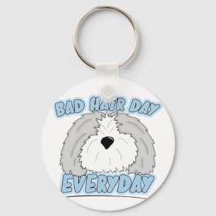 Schlechter Haar-Tagesschäferhund-Schlüsselanhän Schlüsselanhänger