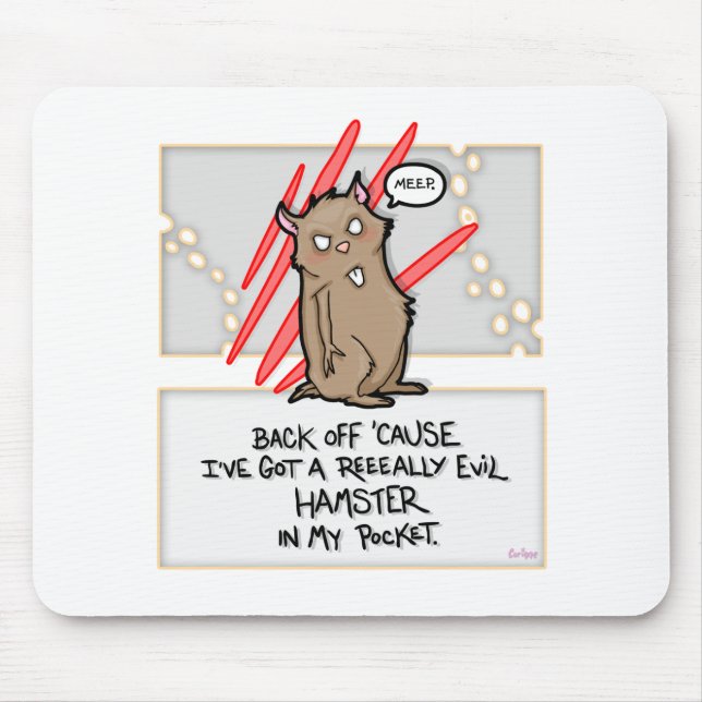 Schlechter Hamster! Mouspad Mousepad (Vorne)