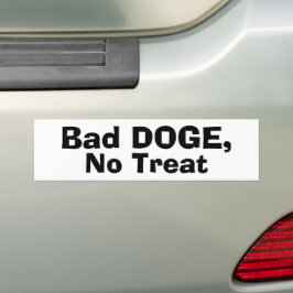 Schlechter Hund, keine Leckerei Autoaufkleber