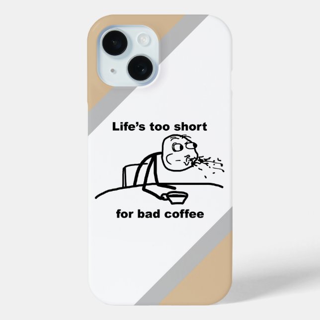 Schlechter Kaffee Case-Mate iPhone Hülle (Rückseite)
