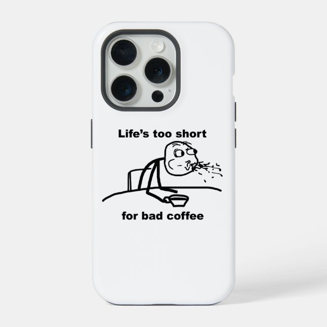 Schlechter Kaffee iPhone Hülle (Rückseite)