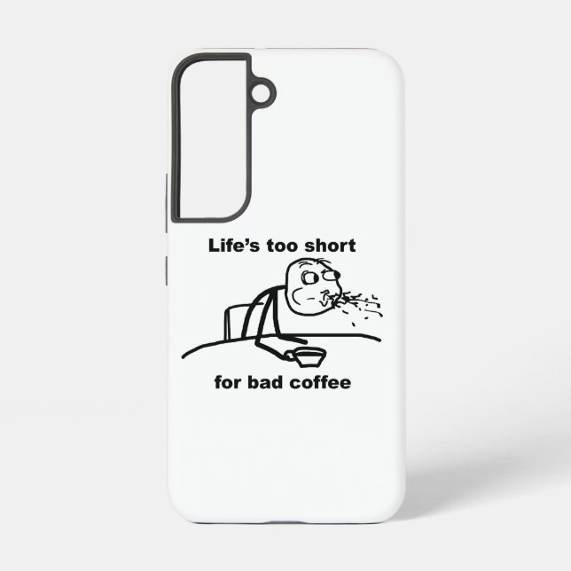Schlechter Kaffee Samsung Galaxy Hülle (Rückseite)