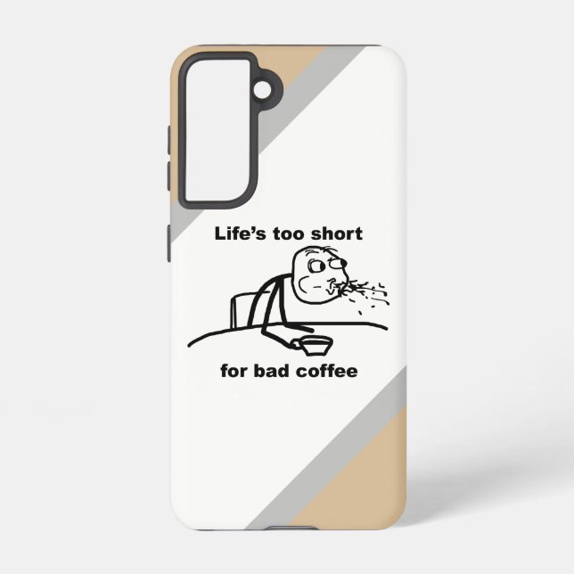 Schlechter Kaffee Samsung Galaxy Hülle (Rückseite)