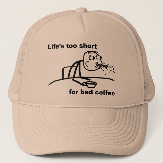 Schlechter Kaffee Truckerkappe (Vorderseite)