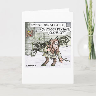 Schlechter König Wenceslas Feiertagskarte