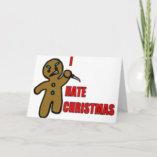Schlechter Lebkuchen-Mann Feiertagskarte