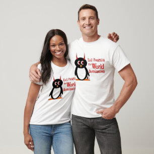 Schlechter Pinguin für Weltherrschaft T-Shirt