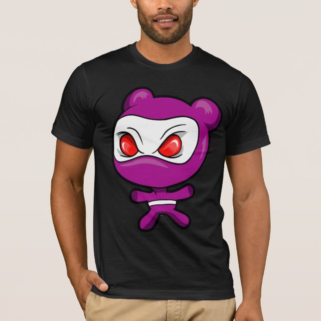 Schlechter polarer Bärn-Krieger Ninja T - Shirt (Vorderseite)