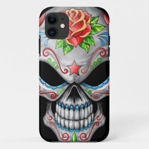Schlechter Rosen-Zuckerschädel Case-Mate iPhone Hülle