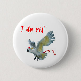 Schlechter SchwefelCockatoo mit Haube Button