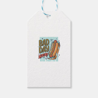 Schlechter Tag Hot Dog Retro Vektor-Shirt-Design_1 Geschenkanhänger