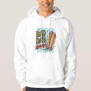 Schlechter Tag Hot Dog Retro Vektor-Shirt-Design_1 Hoodie