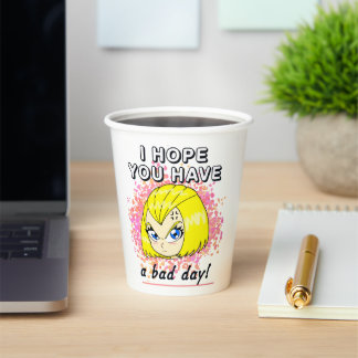 schlechter Tag Papiertasse Pappbecher
