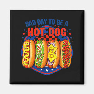 Schlechter Tag, um ein Hot Dog zu sein - Hot-Dog-L Magnet