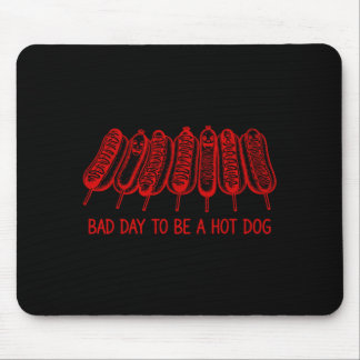 Schlechter Tag, um ein Hot Dog zu sein - Hot-Dog-L Mousepad