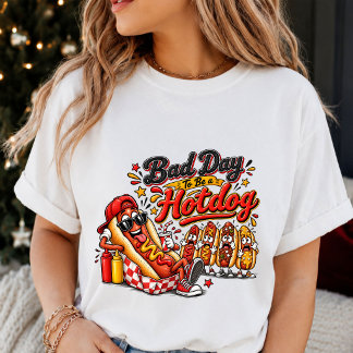 Schlechter Tag, um ein Hotdog zu sein Lustiges T-S Tri-Blend Shirt