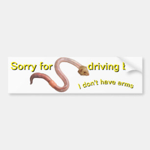 Schlechter Wurm Autoaufkleber