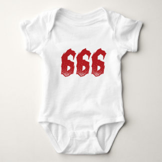 Schlechtes Baby wachsen - 666 die Zahl des Tieres Strampler