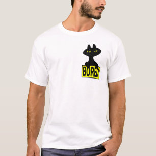 Schlechtes Boogie Sarkastisches Schwarzes Katze Lu T-Shirt