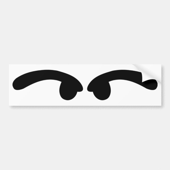 Schlechtes, das Augen schaut Autoaufkleber (Vorne)