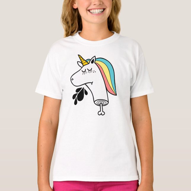 Schlechtes Einhorn T-Shirt (Vorderseite)