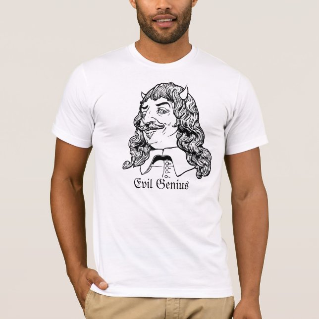 Schlechtes Genie-Shirt Descartes T-Shirt (Vorderseite)