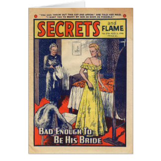 "Schlechtes genug, zum Vintage Romanze Karte