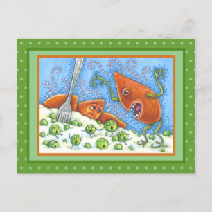 SCHLECHTES JAMBELLING IN PEAS, FUNNY ERNTEDANK MEA POSTKARTE
