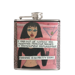 SCHLECHTES MÄDCHEN FLASK-Tequila Flachmann