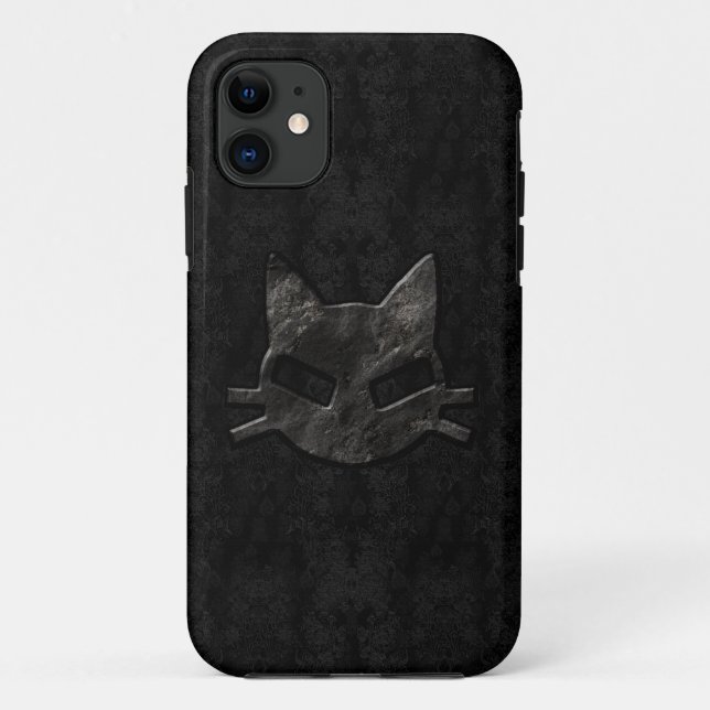 Schlechtes Miezekatze-Schwarzes gotischer iPhone 5 Case-Mate iPhone Hülle (Rückseite)