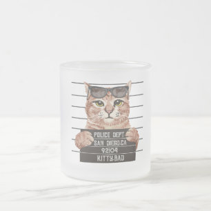 schlechtes niedliches Katzendesign Katzen lieben Mattglastasse