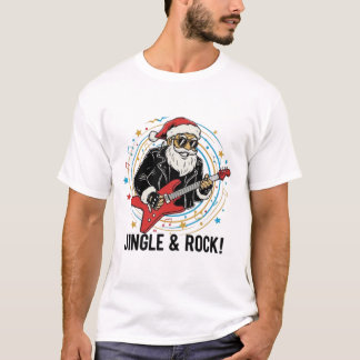 Schlechtes-Santa-Rock-and-Roll-Weihnachts-Shirt T-Shirt