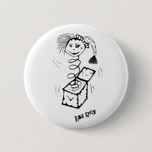 Schlechtes Spielzeug-Button Button