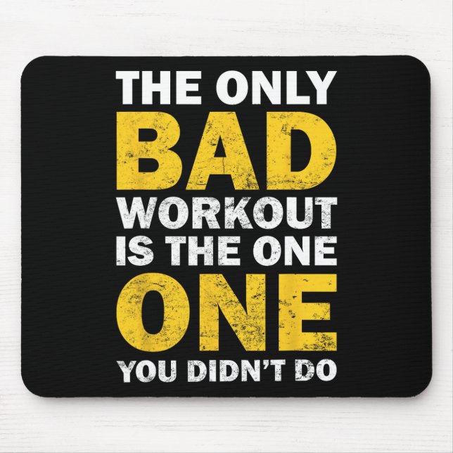 Schlechtes Training - Inspirierender Bodybuilding- Mousepad (Vorne)