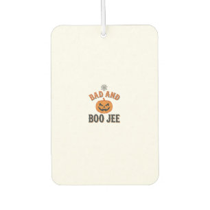 Schlechtes und Boo Jee Halloween-Kürbis-Grafik_1 Autolufterfrischer