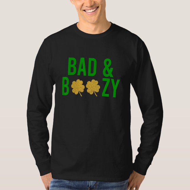 Schlechtes und kurzes irisches St Patrick Day Funn T-Shirt (Vorderseite)