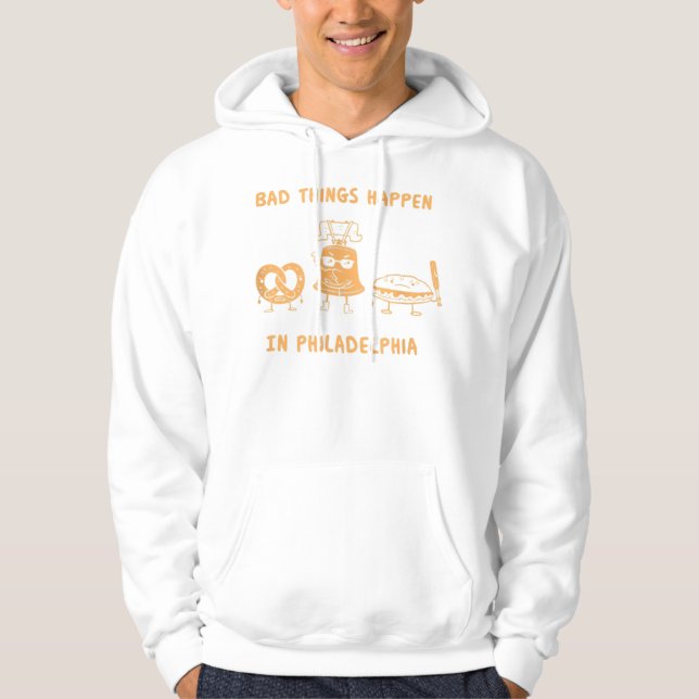 Schlechtes Wetter in Philadelphia Hoodie (Vorderseite)
