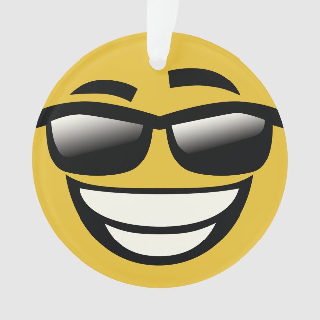 Schlechtes zum Knochen emoji Ornament (Vorderseite)