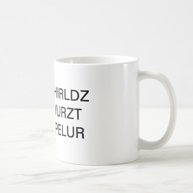 Schlechteste der Speller-Tasse der Welt Kaffeetasse (Rechts)