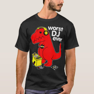 Schlechtester DJ überhaupt Lustiger T-Re-Dinosauri T-Shirt