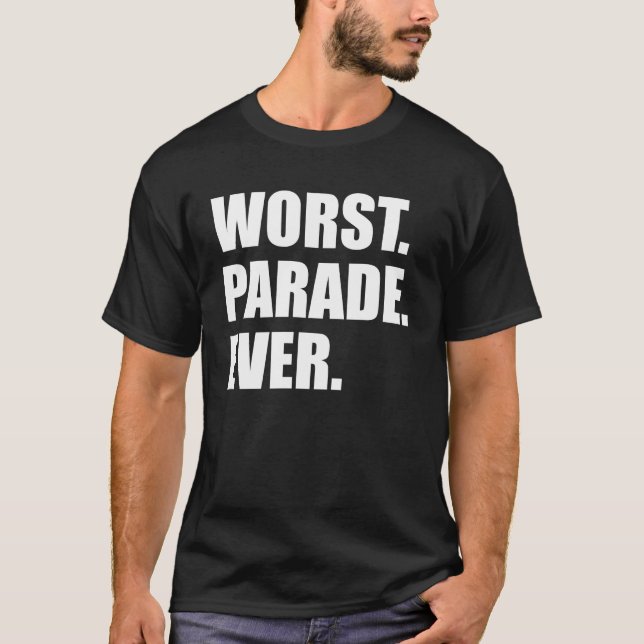 Schlechtester Parade-überhaupt laufender Zuschauer T-Shirt (Vorderseite)