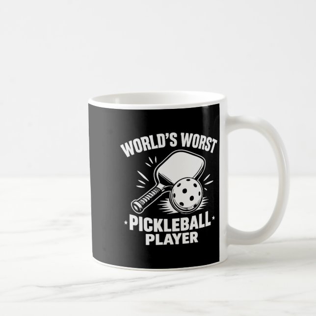 Schlechtester Pickleball-Spieler der Welt -  Kaffeetasse (Rechts)