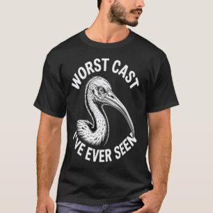 Schlechtestes Casting Bin Chicken Fishing Design T-Shirt