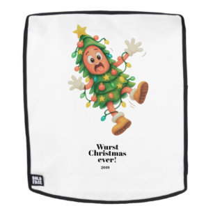 Schlechtestes Weihnachten ever! Lustige Salami  Rucksack