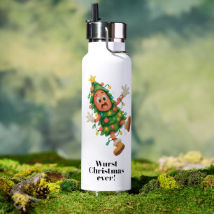 Schlechtestes Weihnachten ever! Lustige Salami Trinkflasche